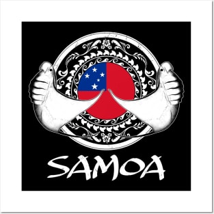 Manta Rays on Samoan flag Posters and Art